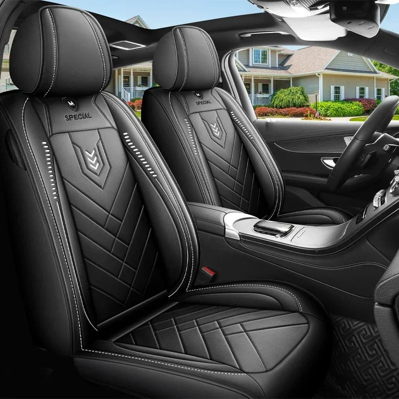 Cushioned leather car seat cover (1 pc)