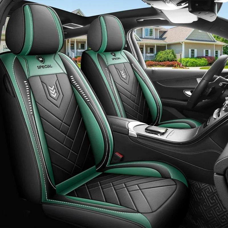 Cushioned leather car seat cover (1 pc)