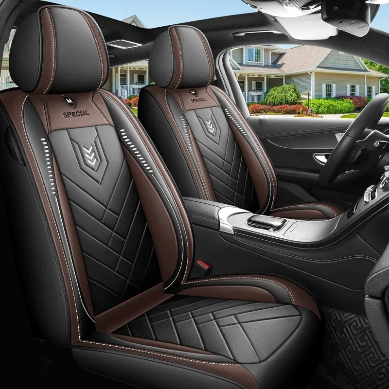 Cushioned leather car seat cover (1 pc)