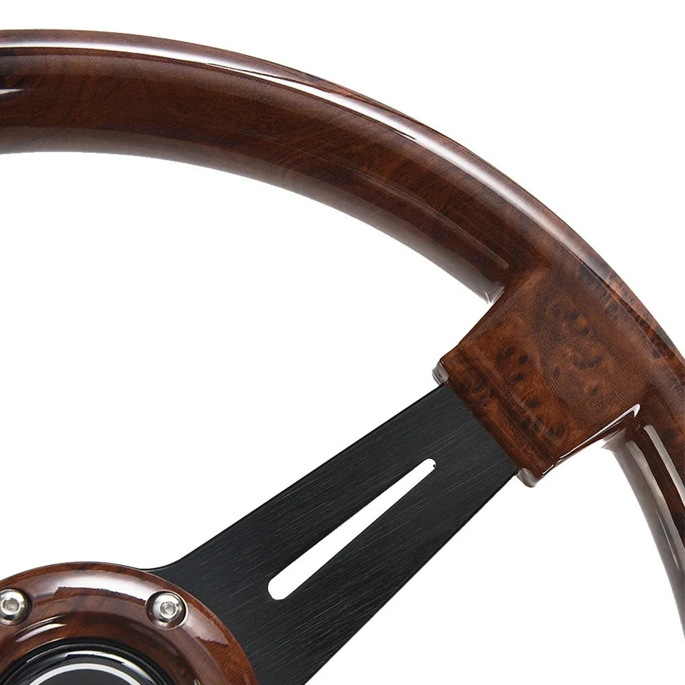 Nardi 14 Inch Wood Grain Racing Steering Wheel 350mm REtro
