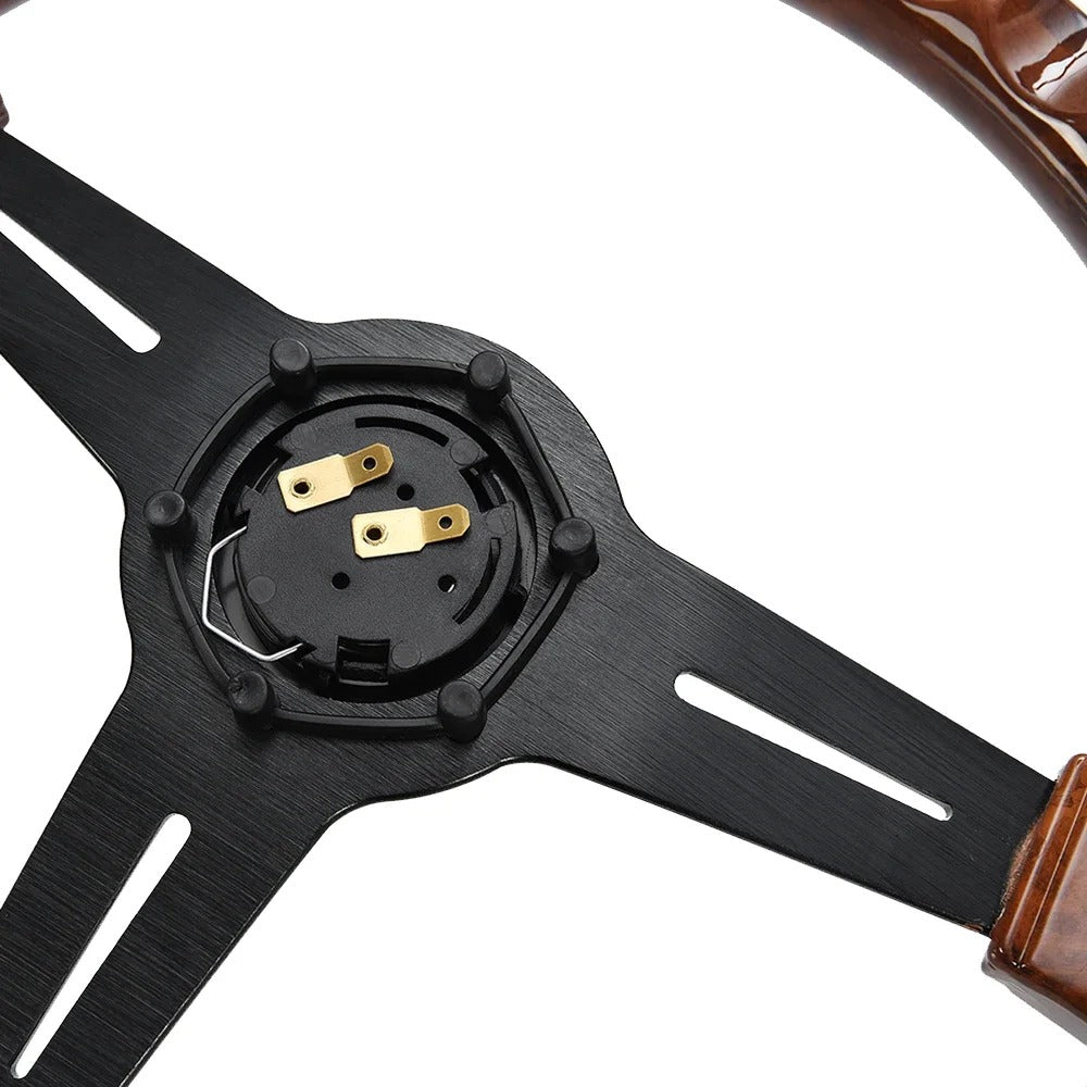 Nardi 14 Inch Wood Grain Racing Steering Wheel 350mm REtro