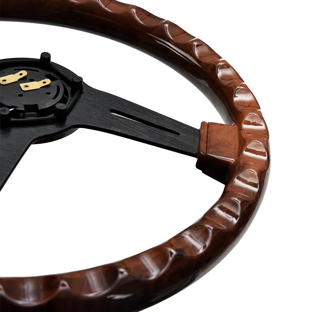 Nardi 14 Inch Wood Grain Racing Steering Wheel 350mm REtro