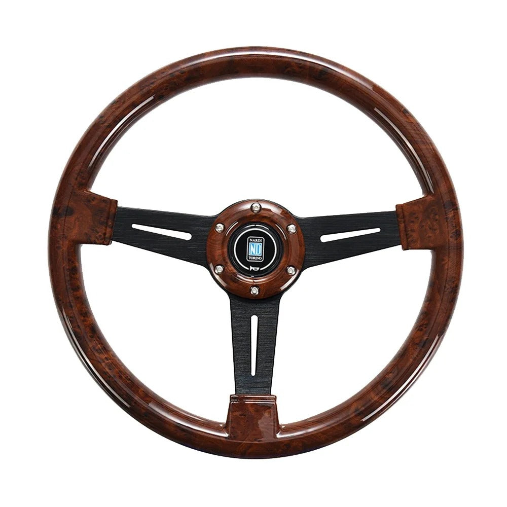 Nardi 14 Inch Wood Grain Racing Steering Wheel 350mm REtro