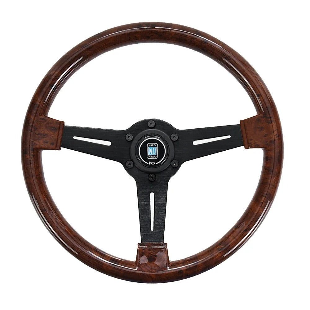 Nardi 14 Inch Wood Grain Racing Steering Wheel 350mm REtro